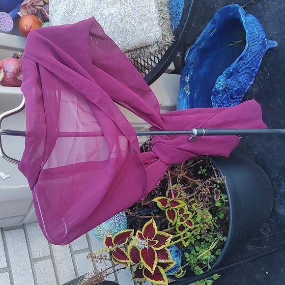 Burgundy Scarf - Picture 6 of 7